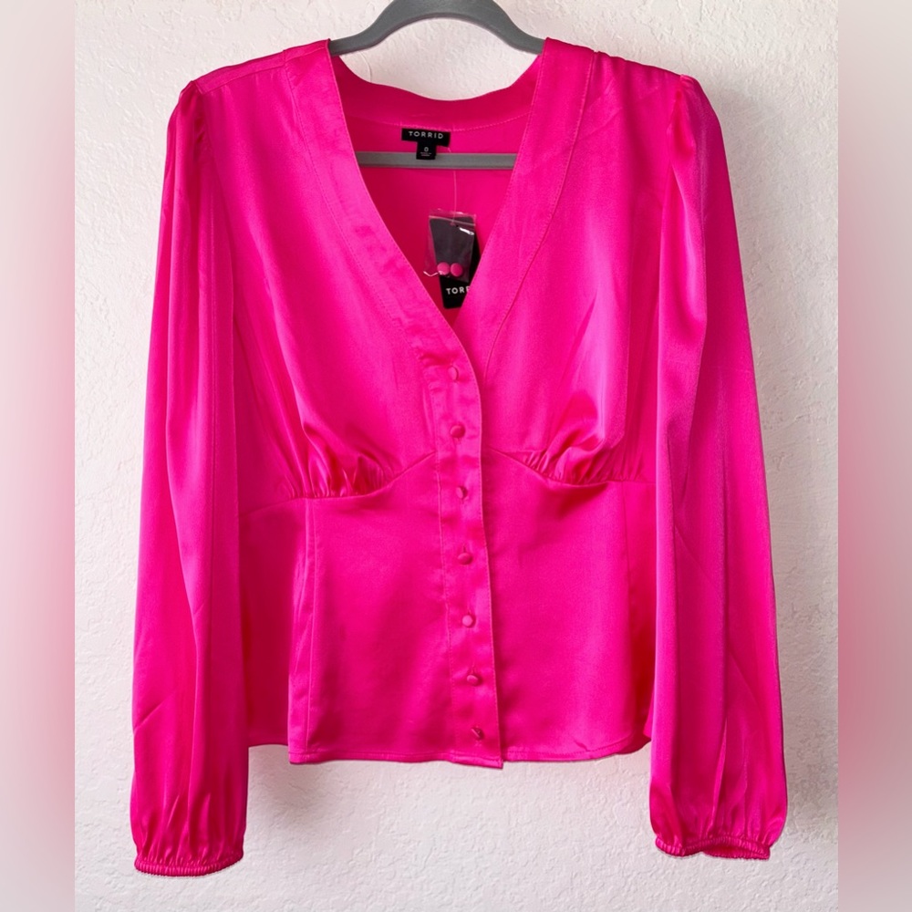 Beautiful radiant hot pink blouse